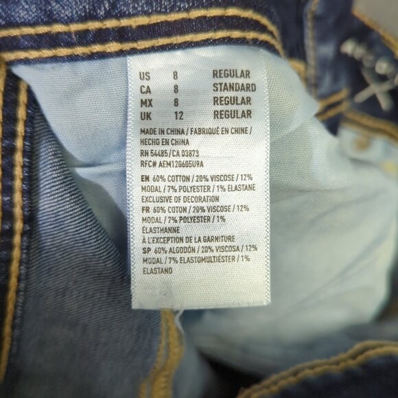 American Eagle Jeans Women's 8 Blue Kick Boot Denim - Picture 11 of 13